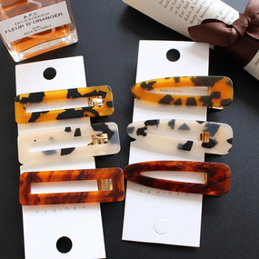 Leopard Print Waterdrop Hair For Women Barrettes Clips Cute Lovely Girls Hairpin Barrette Multi-Style Hair Accessaries Jewelry