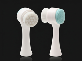 Double-sided Silicone Skin Care Tool Facial Cleanser Brush Face Cleaning Vibration Facial Massage Washing Product